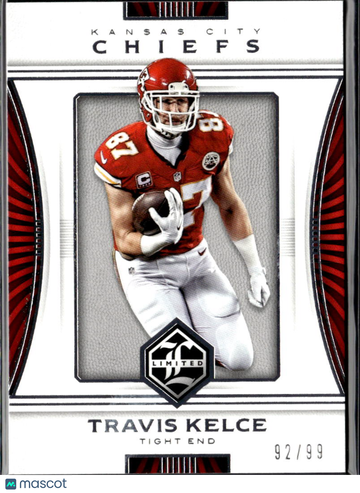 Travis Kelce 2018 Panini Limited /99 Kansas City Chiefs