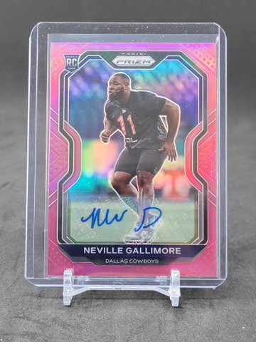 2020 prizm Neville Gallimore Rookie auto pink prizms refractor rare