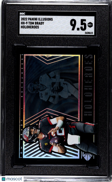 2022 Panini Illusions Tom Brady #HH-9 Holoheroes SGC 9.5