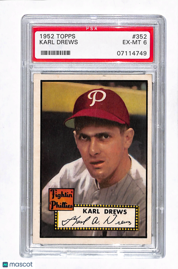 1952 Topps Karl Drews #352 PSA 6