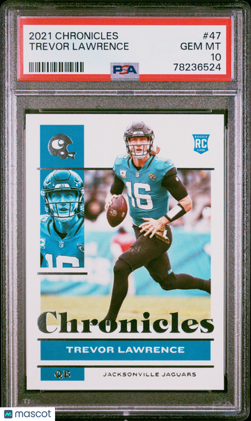 2021 Panini Chronicles Trevor Lawrence #47 PSA 10