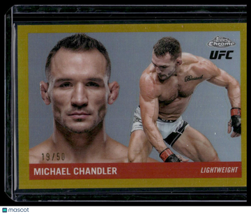 2025 Topps Chrome UFC Michael Chandler #55T-13 1955 Topps Gold Refractor SN