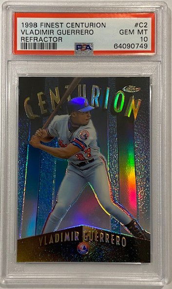 1998 Finest Centurion Refractor Vladimir Guerrero C2 #'d /75 PSA 10 Gem Mint Pop 4
