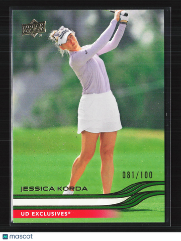 2026 Upper Deck Golf UD Exclusives Jessica Korda #36 /100