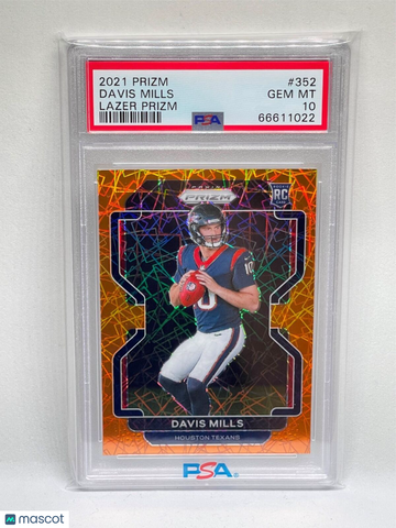 2021 Panini Prizm Davis Mills #352 Lazer PSA 10