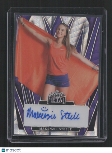 2024 WOMEN OF SPORT MAKENZIE STEELE #BA-MS1 /3 PURPLE AUTO SN