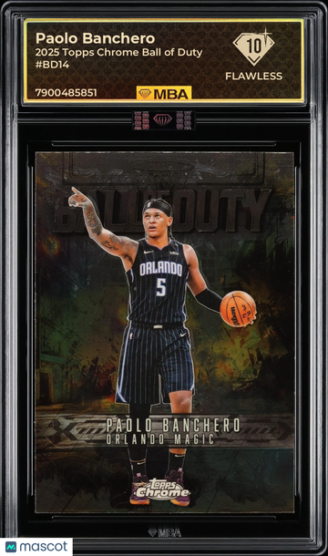 2025 Topps Chrome Ball of Duty Paolo Banchero #BD14 MBA 10