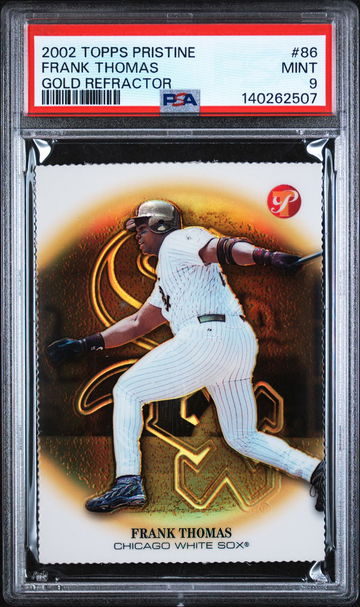 2002 Topps Pristine Gold Refractor Frank Thomas #86 /70 PSA 9