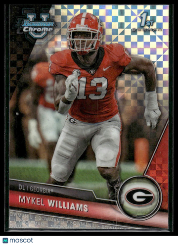 2023 Bowman University Chrome Mykel Williams #91 X-Fractor