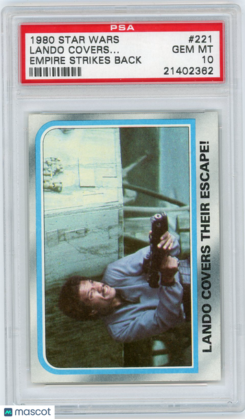1980 Star Wars Empire Strikes Back Lando Covers.. . #221 PSA 10