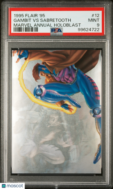 1995 Flair '95 Marvel Annual Holoblast Gambit VS Sabretooth #12 PSA 9
