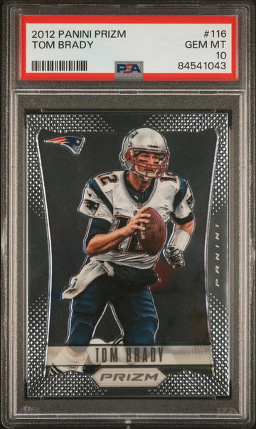 2012 Panini Prizm Tom Brady #116 PSA 10