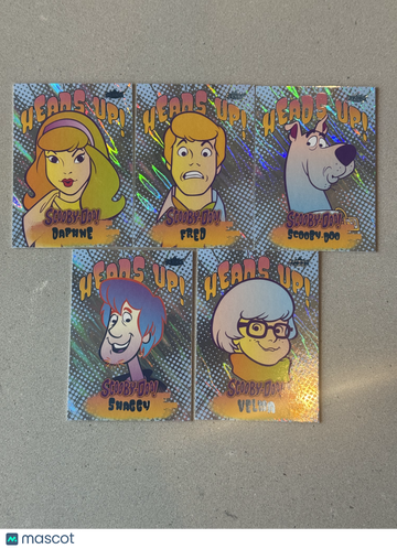 2025 Fleer Scooby Doo Heads Up Set #1-5