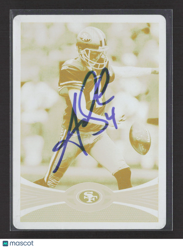 2012 Topps Football Andy Lee #64 Yellow Printing Plate Printing Plate