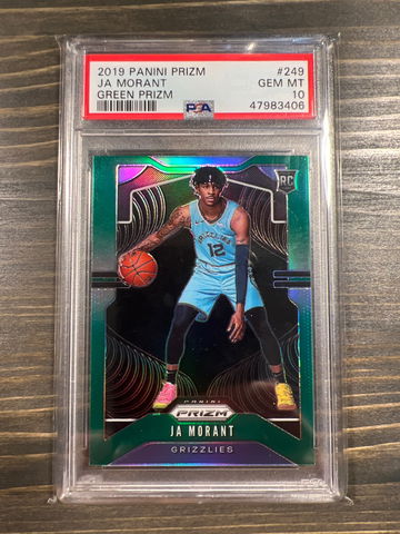 Morant Green Prizm PSA 10