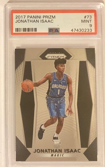 2017-2018 Panini Prizm JONATHAN ISAAC RC! PSA 9!