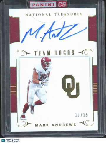 2018 Panini National Treasures Collegiate Team Logos Mark Andrews #40 /25 Team Logo Patch