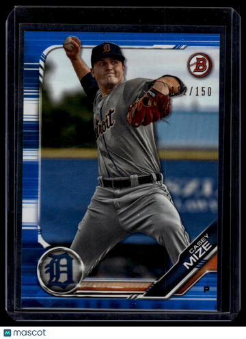 2019 Bowman Casey Mize #BP-49 Prospects Blue SN
