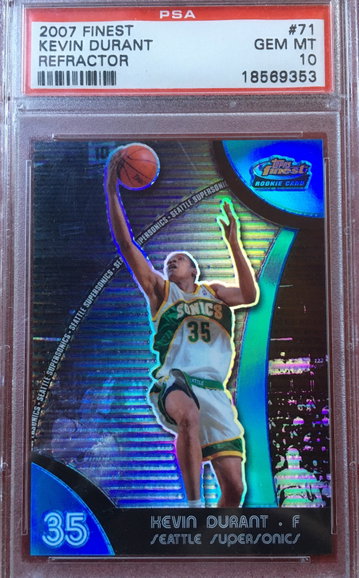 Kevin Durant Finest RC Blue Refractor /199