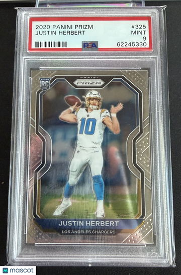 2020 Panini Prizm Justin Herbert #325 RC PSA 9