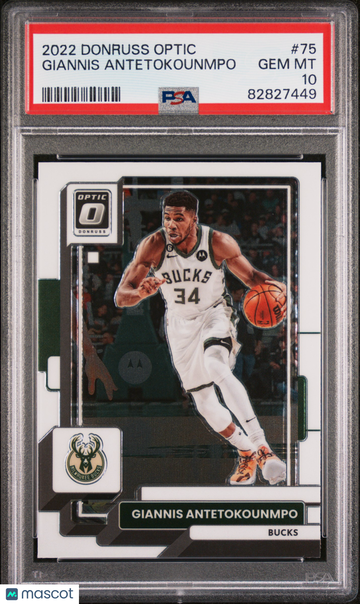 2022 Panini Donruss Optic Giannis Antetokounmpo #75 PSA 10