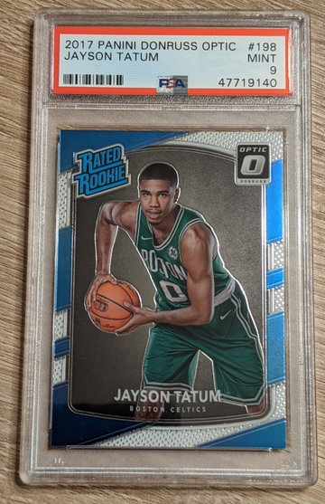 Jayson Tatum 2017 Optic #198 PSA 9