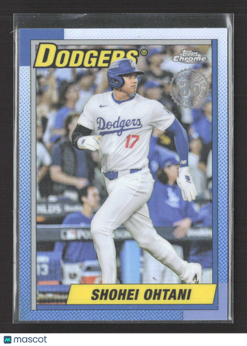 2024 Topps Chrome 1989 Topps Baseball Shohei Ohtani #90CB-7 Blue Refractor