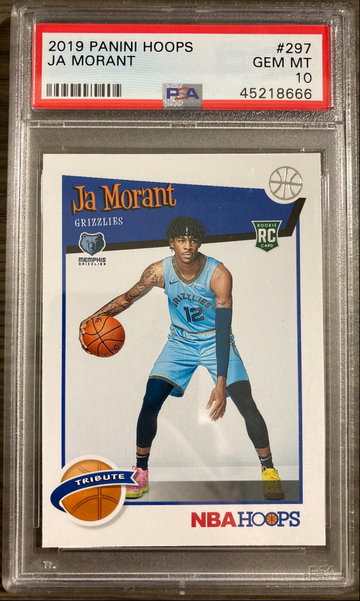 Ja Morant 2019 Panini Hoops PSA 10