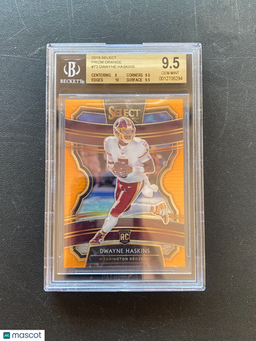 2019 Select Dwayne Haskins #73 Orange Rookie BGS 9.5