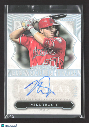 2020 Topps Five Star Five Tool Phenom Mike Trout #FTP-MT /25