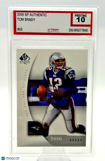 2005 SP Authentic Tom Brady #50 [Base] Base Set 10
