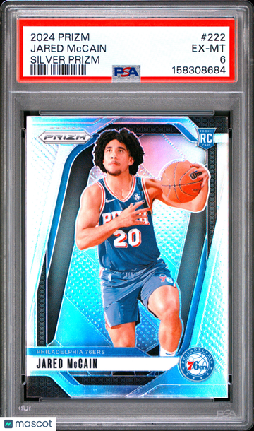 2024 Panini Prizm Jared Mccain #222 PSA 6