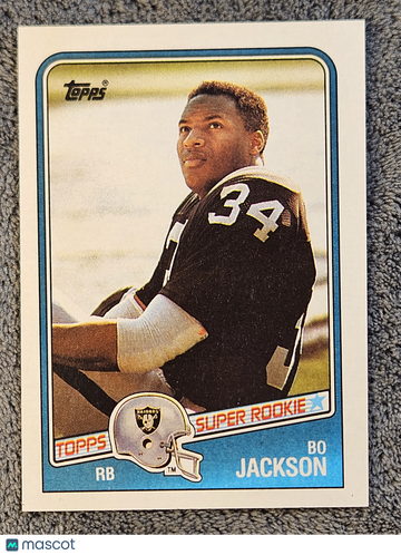 1988 Topps Bo Jackson #327 (EX) (Magnetic Holder included) Rookie RC