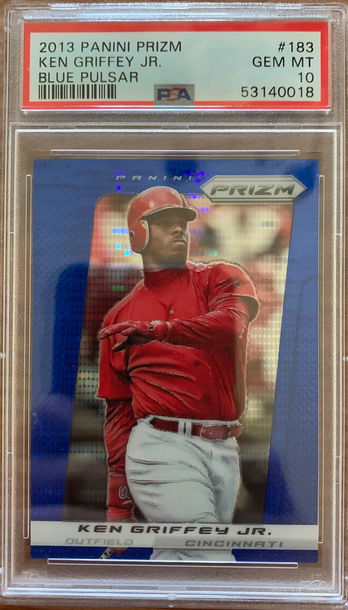 *RARE* Ken Griffey Jr 2013 Blue Pulsar Prizm PSA 10 *POP 2*