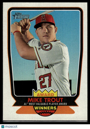 2017 Topps Heritage Mike Trout #AW-6 Award Winners