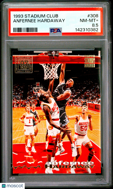 1993 Stadium Club Anfernee Hardaway #308 Rookie PSA 8.5
