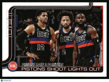 2025-26 Topps Pistons Rain 3 Pointers: Pistons Shoot Lights Out #279 Detroit Pistons