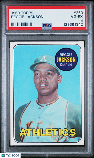 1969 Topps Reggie Jackson #260 PSA 4
