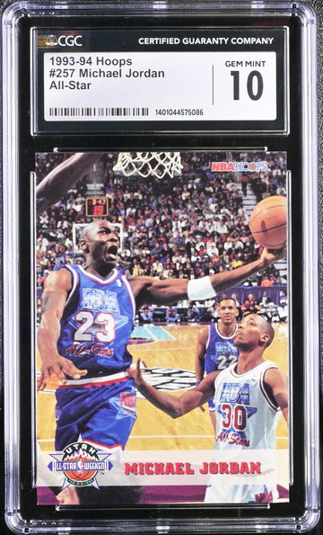 1993 Hoops #257 Michael Jordan All-Star CGC 10