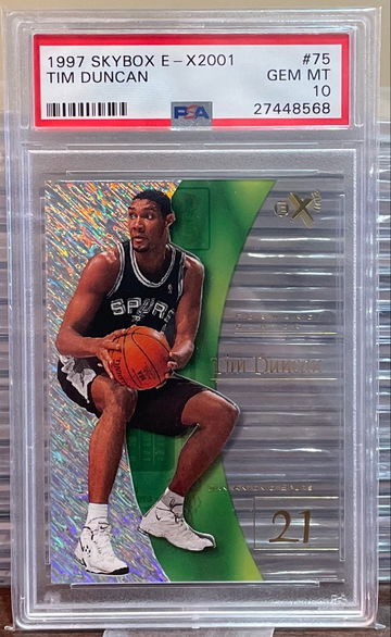 Tim Duncan 1997 EX 2001 RC PSA 10