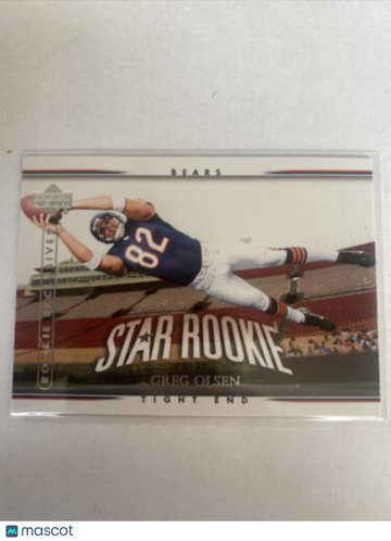 Greg Olsen 2007 Upper Deck Star Rookie #286 Bears Panthers RC