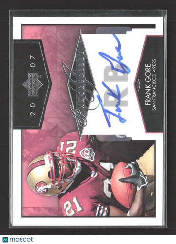 2007 Upper Deck Inkedible Frank Gore #INK-FG