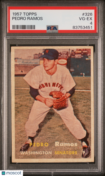 1957 Topps Pedro Ramos #326 PSA 4