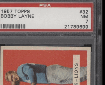 1957 Topps Bobby Layne #32 PSA 7