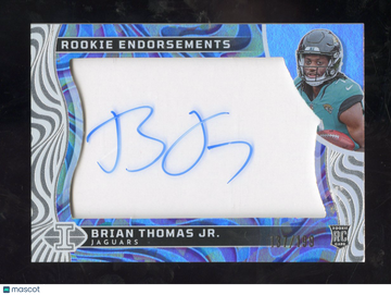 2024 Panini Illusions Brian Thomas Jr. #RE-BTJ RC Rookie Endorsements Auto /199 Panini Authentic
