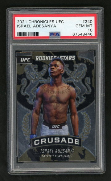 2021 Panini Chronicles UFC Israel Adesanya #240 PSA 10