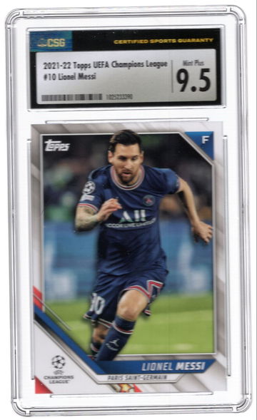2021-22 Topps UEFA Campions Leauge Lionel Messi 9.5