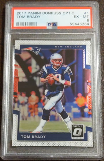 2017 Donruss Optic, #1, Tom Brady, PSA 6