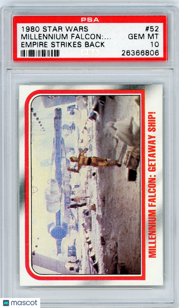 1980 Star Wars Empire Strikes Back Millennium Falcon:.. . #52 PSA 10