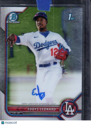 2022 Bowman Eddys Leonard #CPA-EL Chrome Prospects Autographs AU